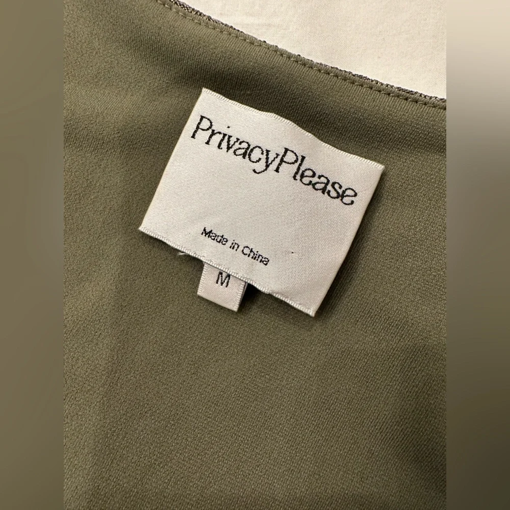 Privacy Please Gyle mini dress metallic olive - Picture 6 of 8